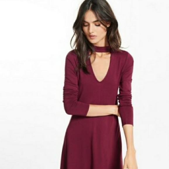 Express Dresses Express Trapeze Mini Dress Plum Sz M Poshmark